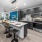 Open concept living space with island kitchen